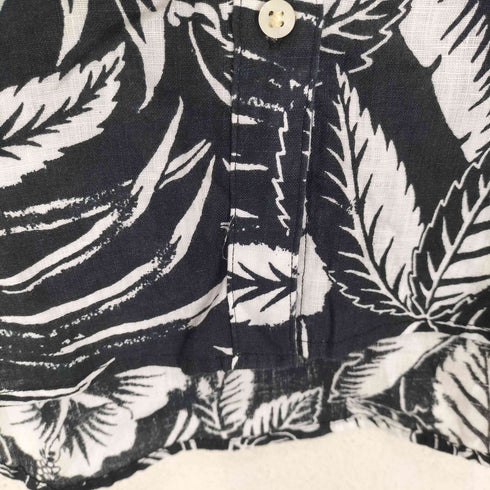 ローレンラルフローレン LAUREN RALPH LAUREN フラワー リネンシャツ レディース M