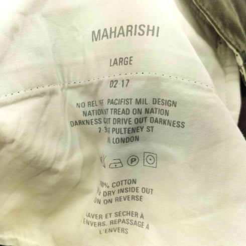 マハリシ MAHARISHI 立体裁断 カーゴパンツ メンズ JPN:L