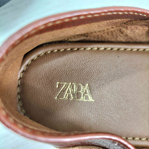 ザラ ZARA パテントレザー フラットシューズ レディース JPN:38
