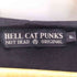 HELL CAT PUNKS ハート キャット 両面 プリント ポンチョ パーカー フーディー メンズ LL