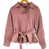 ザラ ZARA フェイクスエードベルトジャケット レディース import:L