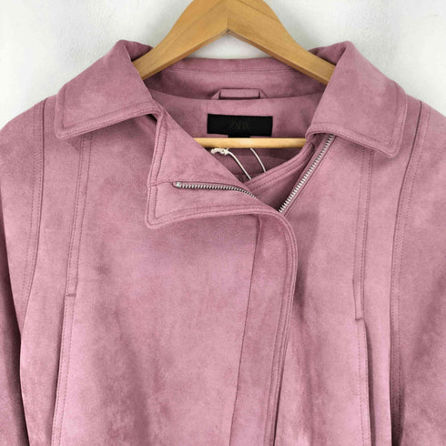 ザラ ZARA フェイクスエードベルトジャケット レディース import:L
