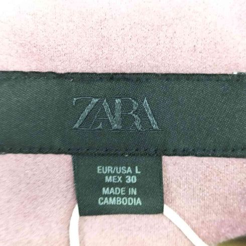 ザラ ZARA フェイクスエードベルトジャケット レディース import:L