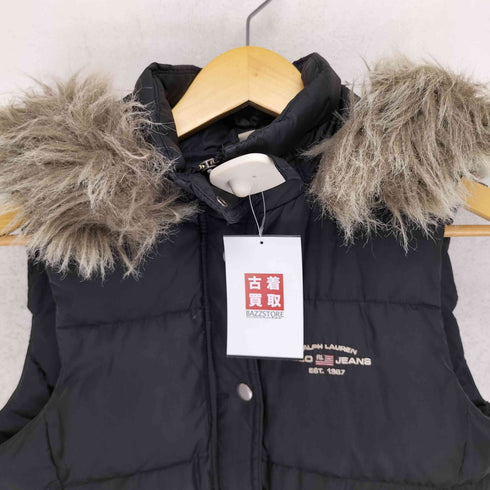 ポロジーンズカンパニーラルフローレン POLO JEANS COMPANY RALPH LAUREN ファー付 ダウンベスト レディース S