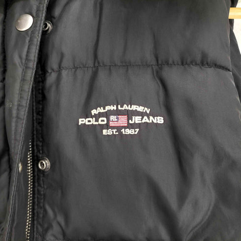 ポロジーンズカンパニーラルフローレン POLO JEANS COMPANY RALPH LAUREN ファー付 ダウンベスト レディース S