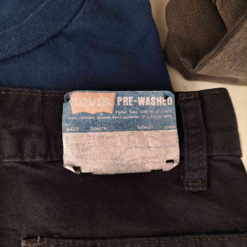 リーバイス Levis 80s PRE-WASHED 42TALONジップ オレンジタブタック ワイドフレアパンツ レディース 27