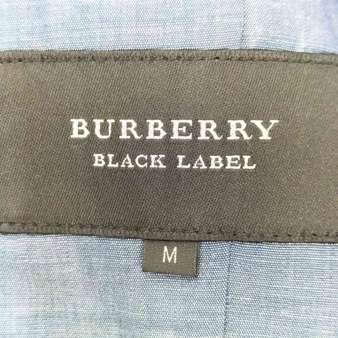 バーバリーブラックレーベル BURBERRY BLACK LABEL リネン混 ボーダー ベスト メンズ JPN:M