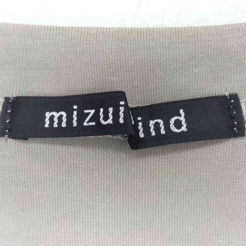 ミズイロインド mizuiro ind アシンメトリーカットソー レディース