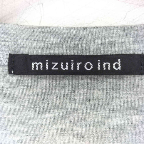 ミズイロインド mizuiro ind オーバーサイズカットソー レディース