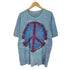 ヘインズ Hanes USA製 ピースマーク タイダイTシャツ メンズ import:XL