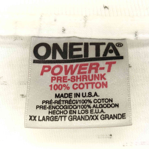 オニータ ONEITA USA製 両面プリント Tシャツ メンズ import:XXL