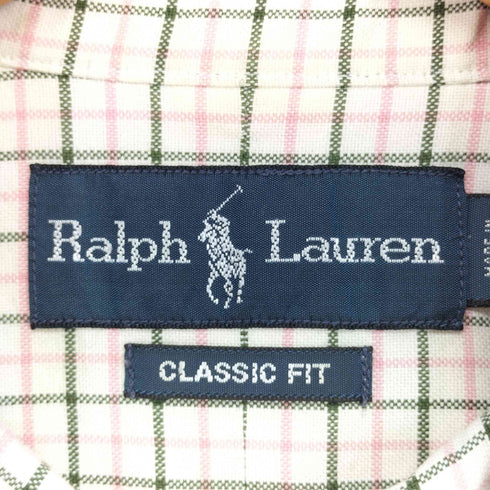 ラルフローレン RALPH LAUREN 長袖 ボタンダウンシャツ メンズ import:M