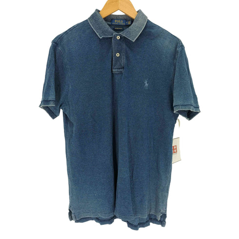 ポロラルフローレン POLO RALPH LAUREN インディゴ CUSTOM SLIM FIT ポロシャツ メンズ JPN:M