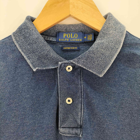 ポロラルフローレン POLO RALPH LAUREN インディゴ CUSTOM SLIM FIT ポロシャツ メンズ JPN:M