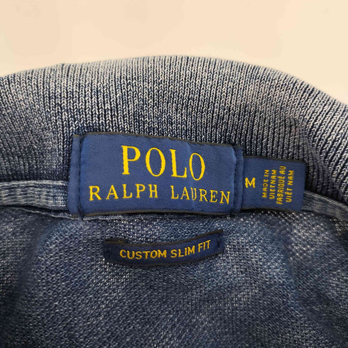 ポロラルフローレン POLO RALPH LAUREN インディゴ CUSTOM SLIM FIT ポロシャツ メンズ JPN:M