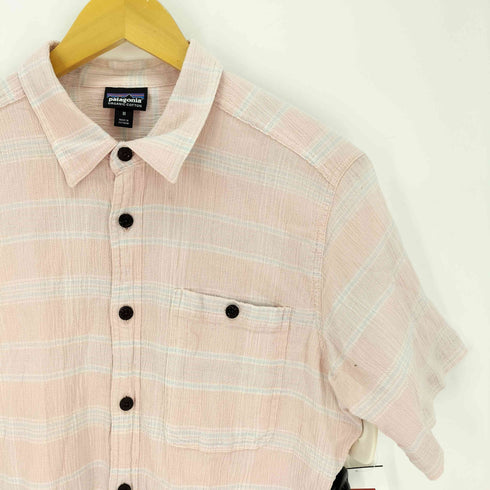 パタゴニア patagonia A/Cシャツ オーガニックコットン チェック柄 半袖シャツ メンズ import:M