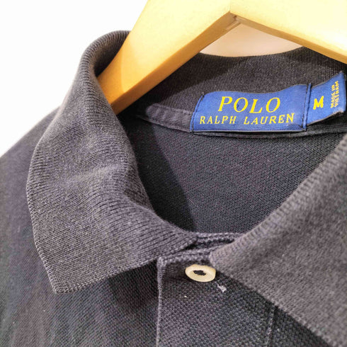 ポロラルフローレン POLO RALPH LAUREN ロゴ 刺繍 長袖 ポロシャツ メンズ JPN:M
