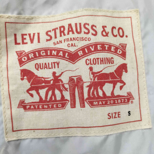 リーバイス Levis ロゴプリント 切替 ナイロン スイングトップジャケット メンズ JPN:S