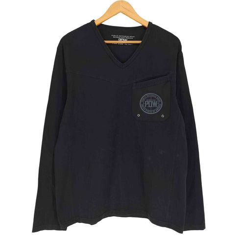ポートランドデザインワークス P.D.W Vネック ポケット L/S カットソー メンズ JPN:XL