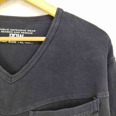 ポートランドデザインワークス P.D.W Vネック ポケット L/S カットソー メンズ JPN:XL