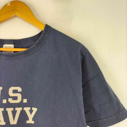 バズリクソンズ BUZZ RICKSONS U.S.NAVY プリントクルーネックTシャツ シテンシル MADE IN USA メンズ JPN:XL