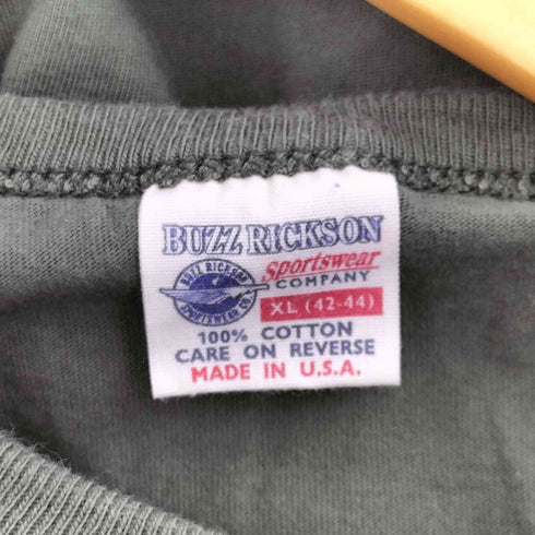 バズリクソンズ BUZZ RICKSONS フロントプリントクルーネックTシャツ MADE IN USA メンズ JPN:XL
