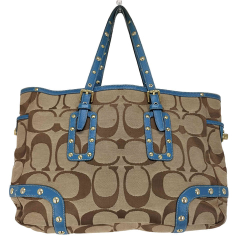 コーチ COACH シグネチャー スタッズ トートバッグ ハンドバッグ signature studs totebag handbag レディース