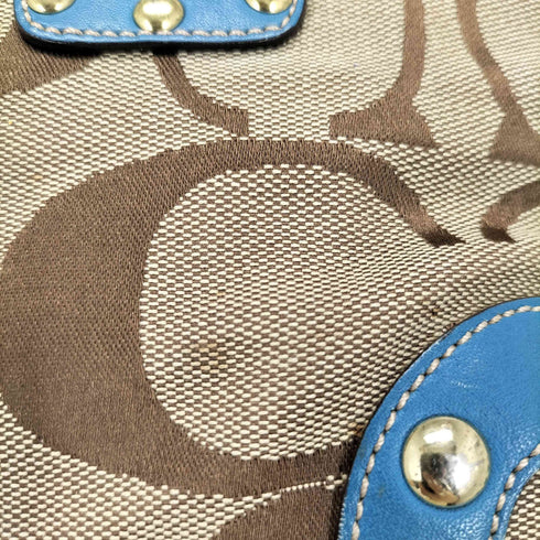 コーチ COACH シグネチャー スタッズ トートバッグ ハンドバッグ signature studs totebag handbag レディース