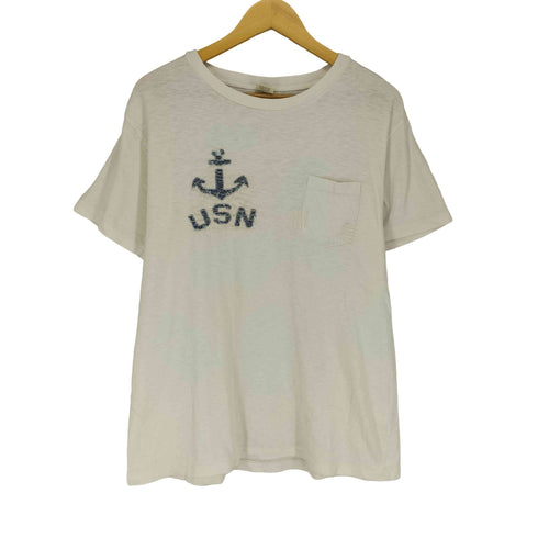 チェスウィック Cheswick USN刺繍 クルーネック ポケットTシャツ メンズ JPN:L