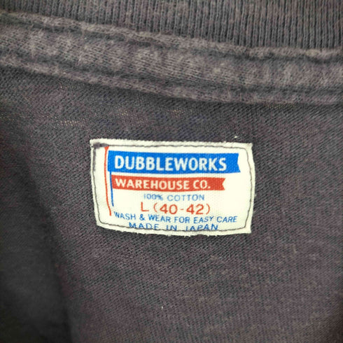ウエアハウス WAREHOUSE DOUBLE WORKS フロントプリント クルーネック Tシャツ メンズ JPN:L