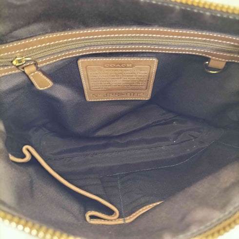 コーチ COACH 編み込み スエード ショルダーバッグ suede shoulderbag レディース