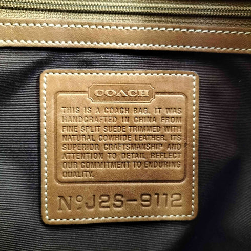 コーチ COACH 編み込み スエード ショルダーバッグ suede shoulderbag レディース