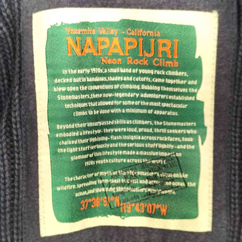 ナパピリ NAPAPIJRI ショールカラー コットンカーディガン メンズ JPN:M