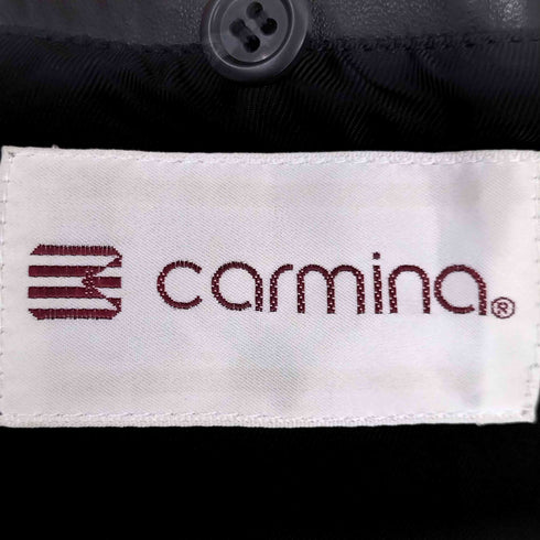 カルミナ CARMINA lamb leather スタンドカラーレザージャケット メンズ JPN:L