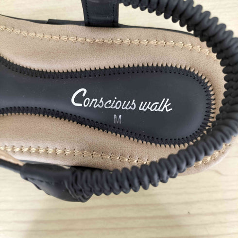 Conscious walk コンシャスウォーク ペタルサンダル レディース M