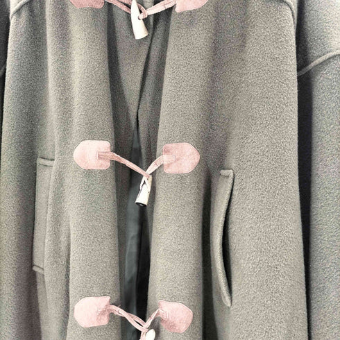 マレーラ MARELLA MADE IN ITALY イタリア製 白タグ バージン ウール ダッフル ポンチョ コート レディース EUR:40