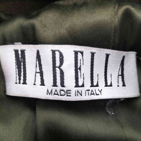マレーラ MARELLA MADE IN ITALY イタリア製 白タグ バージン ウール ダッフル ポンチョ コート レディース EUR:40