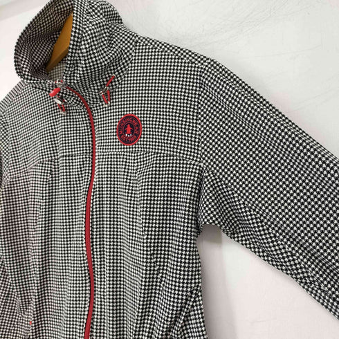 マンシングウェア Munsingwear 千鳥格子 ラインストーン ジップアップジャケット レディース import:L