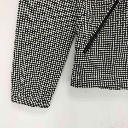 マンシングウェア Munsingwear 千鳥格子 ラインストーン ジップアップジャケット レディース import:L
