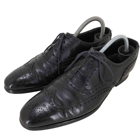 クロケットアンドジョーンズ CROCKETT&JONES MADE IN ENGLAND ウィングチップ ドレスシューズ メンズ UK:5.5