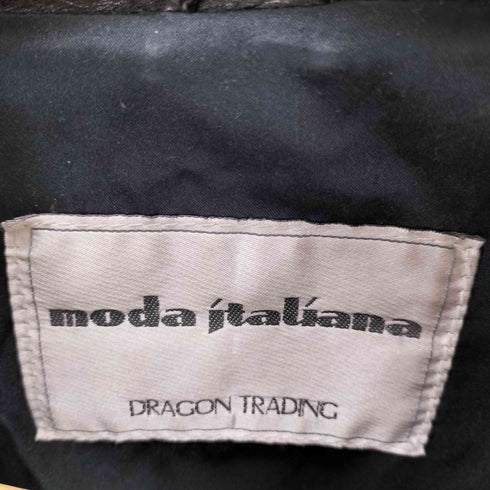 moda italiana モーダ イタリアーナ LAMB LEATHER ラムレザージャケット メンズ M