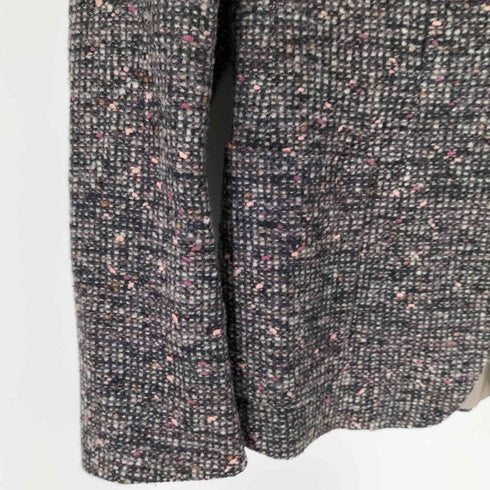 マックスマーラ MAX MARA イタリア製 白タグ ツイード シングル テーラードジャケット スカート セットアップ レディース 36/36