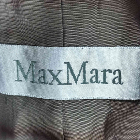 マックスマーラ MAX MARA イタリア製 白タグ ツイード シングル テーラードジャケット スカート セットアップ レディース 36/36