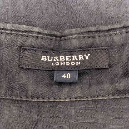 バーバリーロンドン BURBERRY LONDON B LOGO 総柄 S/S シャツ ワンピース レディース EUR:40