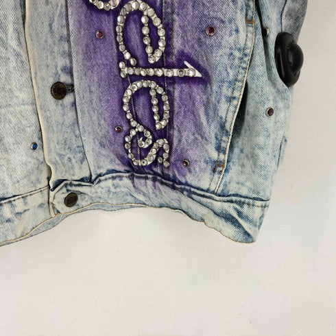 Tony Alamo Nashville 80S LOS ANGELES ラインストーンデザイン デニムジャケット メンズ import:S