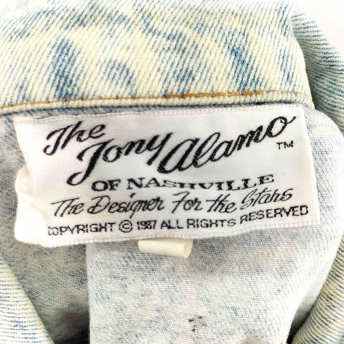 Tony Alamo Nashville 80S LOS ANGELES ラインストーンデザイン デニムジャケット メンズ import:S