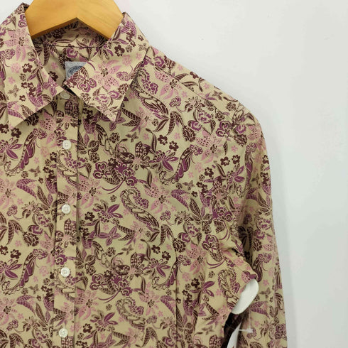 ブルックスブラザーズ BROOKS BROTHERS フローラル コットン シルク L/S シャツ レディース US:4