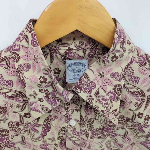 ブルックスブラザーズ BROOKS BROTHERS フローラル コットン シルク L/S シャツ レディース US:4