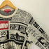 シュプリーム Supreme 18AW Newspaper print Sweater ニュースプリントセーター メンズ import:L
