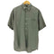 ペリーエリス PERRY ELLIS 90S OLD 麻 リネン コットン S/S ボックス シャツ メンズ import:M